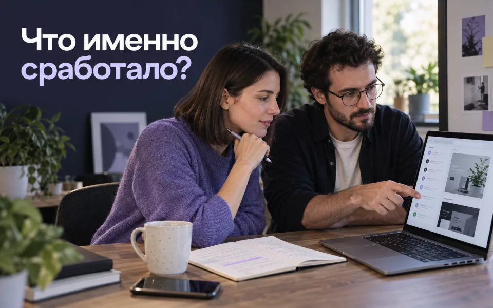 Сгенерированная иллюстрация к статье «Изменили сайт и рекламу одновременно: как понять, что помогло»