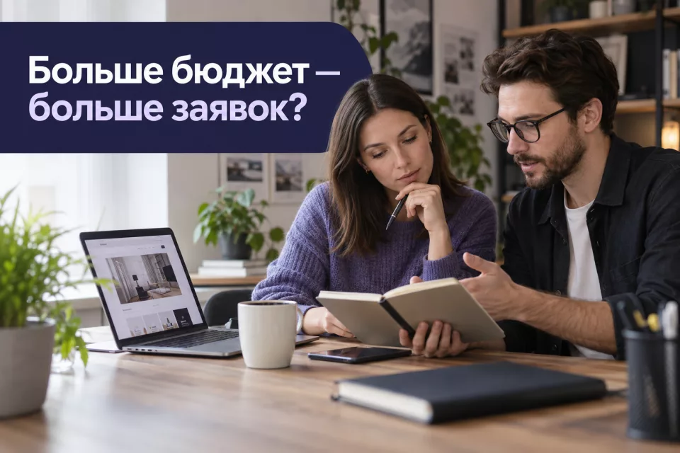 Сгенерированная иллюстрация к статье «Мало заявок: что проверить раньше, чем увеличивать бюджет»