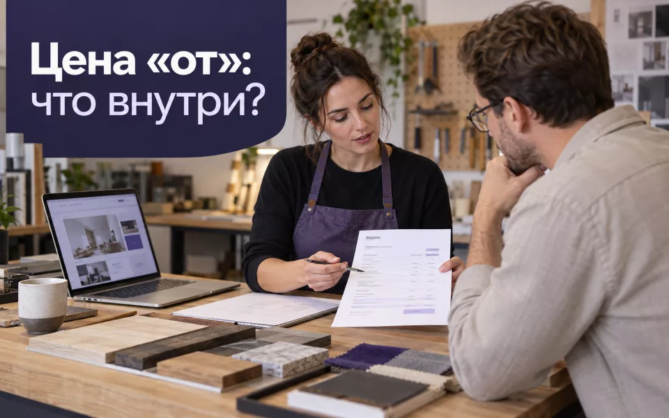 Сгенерированная иллюстрация к статье «Цена «от»: как объяснить стоимость и не разочаровать клиента»